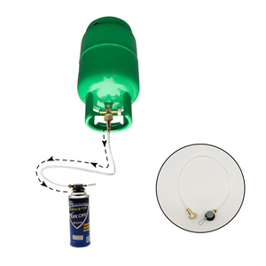 Valve de gonflage extérieure avec tube transparent pour le camping et les voyages, conception portable pratique, matériau plastique - Product Image 2
