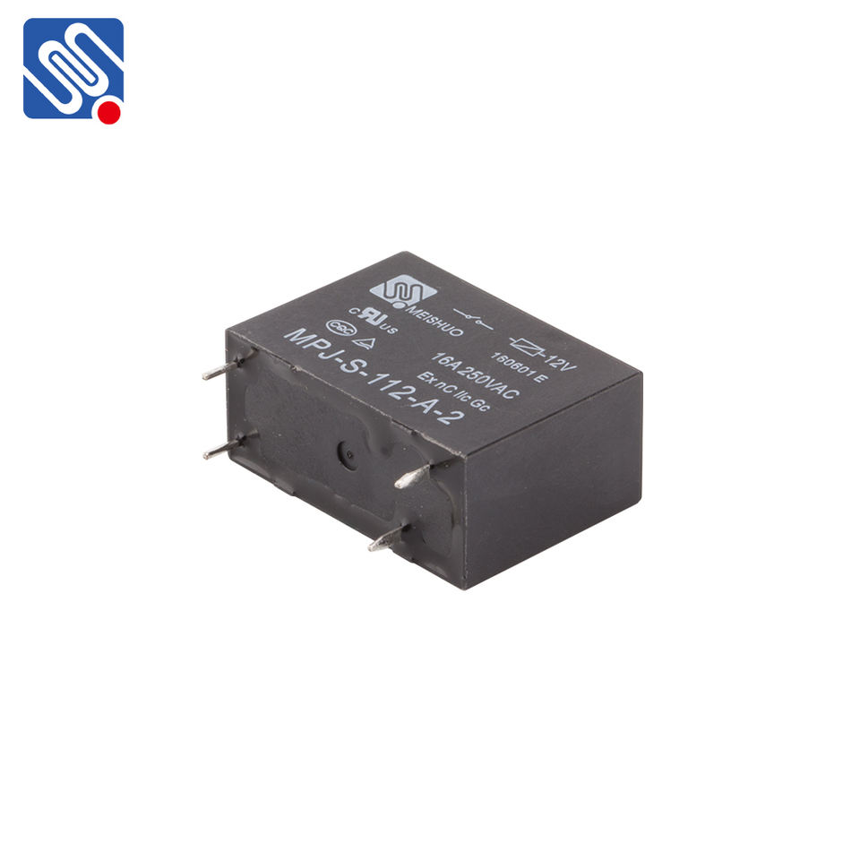 MEISHUO MPJ-S-112-A-2 Subminiature Relay for Kitchen Home Appliances 16a Power Relay with 12v 4 Pin
