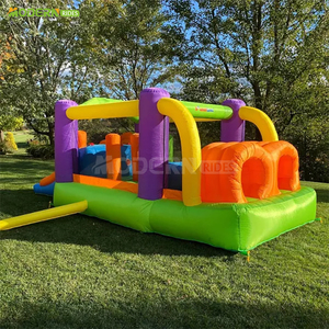 Château gonflable robuste en PVC avec toboggan et zone de saut dans un parc gonflable, maison de rebond gonflable - Product Image 2