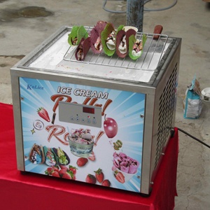 Kolice Moule Carré de 45cm Nouveau Mini Machine à Crème Glacée Frite pour <span class=keywords><strong>Taco</strong></span> de Comptoir pour l'Utilisation de Table aux Fruits et au Lait - Product Image 2