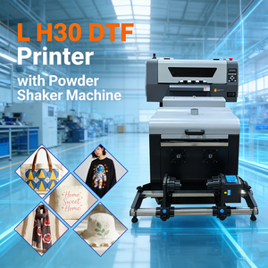 طابعة لأغشية الحيوانات الأليفة برأسين طباعة XP600 ، طابعات DTF 30 بحجم A3 ، طابعات DTF رقمية للشركات الصغيرة ، مطبوعات القمصان - Product Image 2