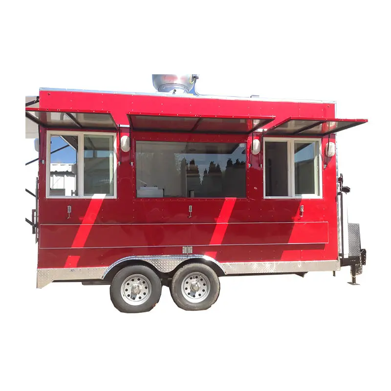 wholesale price food trucks mobile food trailer crepe mobile solar van available pizza street fast food trailer with fryer