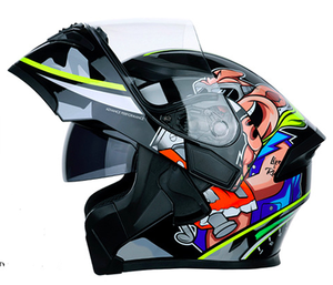 <span class=keywords><strong>Casque</strong></span> de moto à point rabattable <span class=keywords><strong>jaune</strong></span> <span class=keywords><strong>noir</strong></span> quatre saisons écouteurs <span class=keywords><strong>casque</strong></span> de moto - Product Image 3