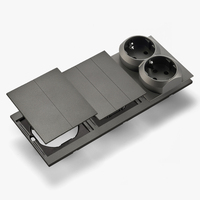 Interruptores y Enchufes de Pared WESA Ultrafinos con Botón Pulsador de 1/2/3 Vías, Enchufe Europeo de 1/2 Vía, Combinación Libre, Diseño Moderno de Lujo