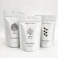Sachet Doypack Personnalisé Anti-Odeur en Plastique avec Fermeture Ziplock pour Emballage de Grains de Café et Poudre 100g 250g 500g – Sac Mylar