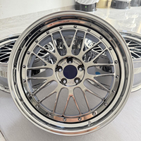Juego de 2 Ruedas Deportivas Forjadas de 18 19 20 21 Pulgadas, 5x112 5x114.3 5x120, Llantas Cromadas para BMW M3 M4 E30 E36 Benz Audi Nissan Subaru LM