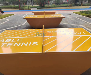 Bán hàng nóng ngoài trời tiêu chuẩn quốc tế <span class=keywords><strong>ping</strong></span> <span class=keywords><strong>pong</strong></span> bảng bền người lớn 25mm cao cấp phong cách hiện đại bóng bàn bảng - Product Image 5