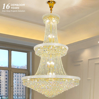 Lustre suspendu vintage en cristal pour salon de villa, bureau à domicile et restaurant