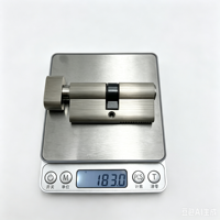 Cerradura Mecánica de Perfil Europeo Wellone, Cilindro de 70 mm con Perilla de un Solo Lado, Niquelado, Grado 2 ANSI, Fábrica de Guangdong, con 3 Llaves