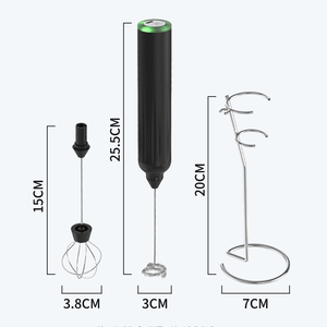 Espumador de Leche Eléctrico Doméstico de Bajo Consumo, Batidor de Leche y Huevos Inalámbrico, Ajustable en Velocidad, Sin Controles - Product Image 5
