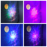 Projecteur LED Galaxie Chien Astronaute, Veilleuse LED avec Télécommande, Lampe Nébuleuse pour Décoration de Fête et Chambre d'Enfant