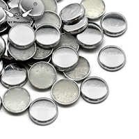 CY 8 Strass thermocollants de haute qualité, demi-ronds, en aluminium, 2mm-10mm, pour la décoration de vêtements, chaussures et sacs