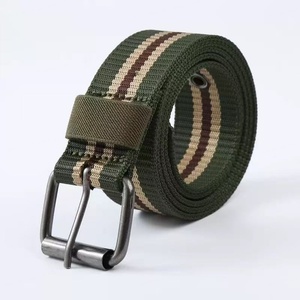 Ceinture de sécurité réglable en nylon et accessoires rayés colorés pour hommes et femmes - Product Image 2