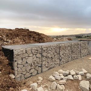 Malla de Alambre de Hierro Galvanizado Soldado <span class=keywords><strong>para</strong></span> Gaviones, Malla Cuadrada <span class=keywords><strong>para</strong></span> Cajas de Gaviones 2x1x1M <span class=keywords><strong>para</strong></span> Control de Inundaciones y Muros de Contención - Product Image 1