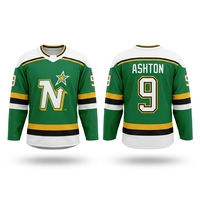 Nueva Llegada: Camisetas de Hockey Personalizadas con Bordado de Equipo y Número y Nombre Personalizados