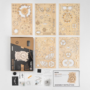 CPC certifié Robotime bricolage mécanique hibou horloge modèle Kits 3d en bois <span class=keywords><strong>Puzzle</strong></span> USA livraison directe - Product Image 5