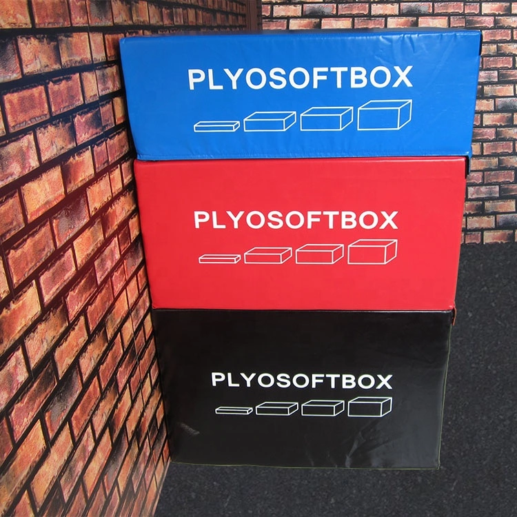 Gym Used PU Leather Jump Box Soft Foam Jump Plyo Box