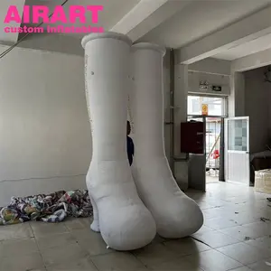 यथार्थवादी inflatable जूते, सफेद inflatable उच्च ऊँची एड़ी के जूते के लिए विज्ञापन inflatable