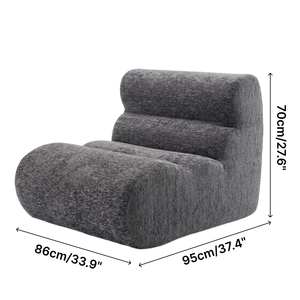 Compressed Reclining L-Shaped Corner <strong>Sofa</strong> Chair Full Sponge Filling Lazy Cloud <strong>Couch</strong> Chair Space Saving <strong>Sofa</strong> <strong>Set</strong> for Living Room - Product Image 2