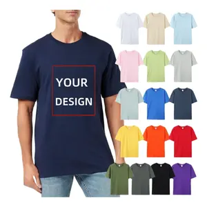 custom logo summer adults child clothing manufacturers boxy plain cotton t shirt wholesale heavyweight men's streetwear t-shirts