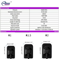 Equipo Dental, Sensor de Rayos X Intraoral, Sensor de Rayos X Portátil, Sensor RVG, Tamaño 1/1.5/2