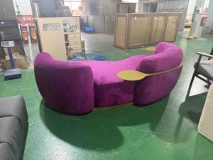 Canapé sectionnel convertible 3 places extensible et rembourré, design de luxe en tissu cachemire, pour salon familial, style Europe <span class=keywords><strong>du</strong></span> <span class=keywords><strong>Nord</strong></span> - Product Image 6