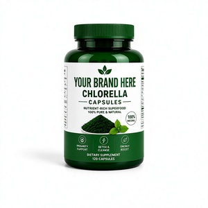 <b>Your</b> Brand Here Chlorella Capsules 60 Capsules Natural Dietary <b>Supplement</b> Immunity Support Detox Energy Hair Growth Children - Product Image 1