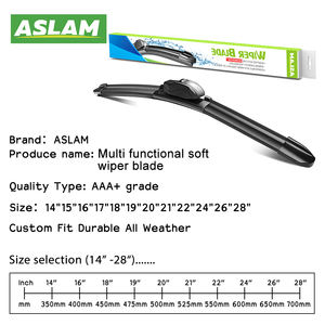 شفرة ممسحة زجاج السيارة مخصصة/ASLAM بدون عظم <span class=keywords><strong>M</strong></span>-08 من المطاط الطبيعي، متينة ومقاومة لجميع الظروف الجوية لسيارات Q7 وIx35، قطعة أصلية للسيارات - Product Image 2