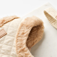 Gilet d'ours en peluche matelassé en tissu rembourré réglable, imperméable et chaud, harnais d'hiver pour chien de compagnie