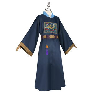 Disfraz de Cosplay del Uniforme Oficial de Ren Shi de Starry Garden, Color Azul Oscuro, para Hombre, Traje para Actuación en Escenario de Anime - Product Image 2