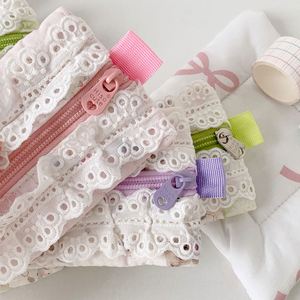 Simple Cosmetic Storage Bags Student Women School Office <b>Makeup</b> Lace Pencil Case Pouch - Product Image 5