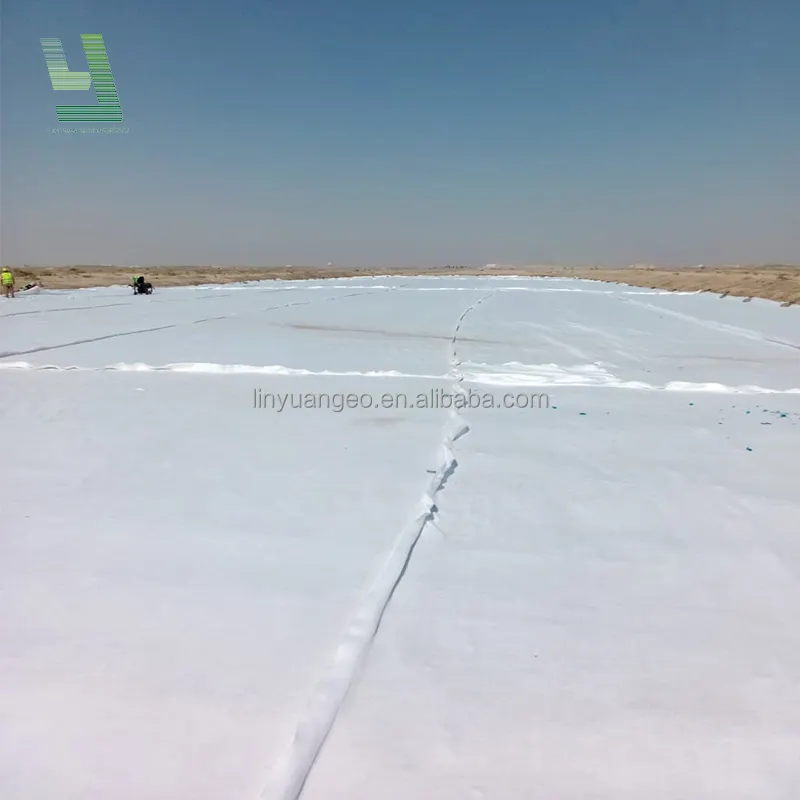 300g Polyester Long Fiber Continuous Filament Spunbond Needle Punched Nonwoven Geotextile For Road Highway Railway Drainage