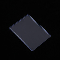 Housse de protection en PVC à chargement par le haut pour porte-cartes de visite classique et élégant sans fermeture, idéale pour les cartes de visite