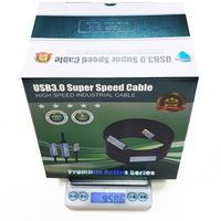 Kabel Ekstensi Aktif USB 3.0 Hitam 5ft 15ft 10m 15m 300ft dengan Daya