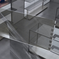 Film adhésif transparent holographique LED flexible pour affichage sur vitrine de magasin, vitrine de marketing