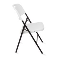 Vente en gros, chaise de jardin pliante en plastique blanc léger pour salle à manger d'hôtel pour fête de mariage