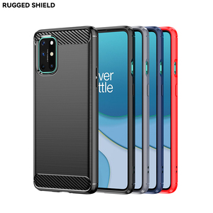 De fibra de carbono a prueba de golpes a prueba funda trasera suave TPU funda para teléfono móvil para oneplus <span class=keywords><strong>8T</strong></span> - Product Image 2