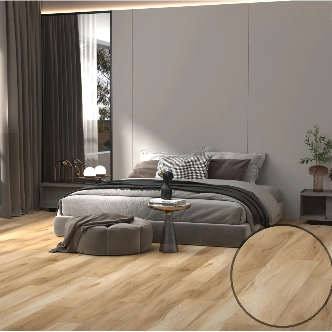 Prezzo di fabbrica legno Look LVT Click sistema rigido nucleo SPC impermeabile pavimento in vinile plance