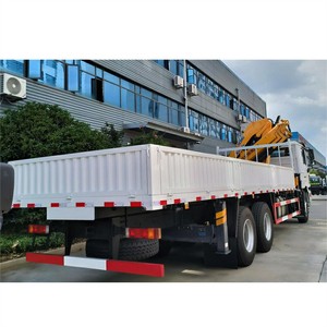 Camion grue de marque Shacman 6x4 à 10 roues, conduite à gauche, camion de transport avec grue - Product Image 6
