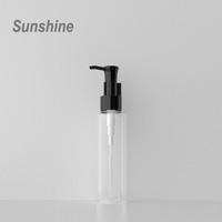100ml Rond PET En Plastique Lotion Pompe Bouteille Vide Cosmétique Emballage pour Cheveux Huile Corps Huile pour Shampooing Soins de La Peau Sérum quantité minimale de commande 100pcs