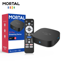 Mortal T1+ RK3518 Sistem Operasi Android 16, Dukungan WiFi 5.0 Dual-band 8K, Pemutar Media Streaming IPTV OTT Terintegrasi.