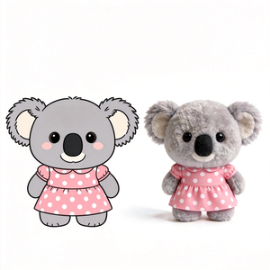 Peluche <span class=keywords><strong>Koala</strong></span> Mignonne à Pois, <span class=keywords><strong>Koala</strong></span> en Peluche Douce pour Décoration de Chambre, Poupée <span class=keywords><strong>Koala</strong></span> <span class=keywords><strong>Kawaii</strong></span> pour Cadeau de Saint-Valentin - Product Image 1