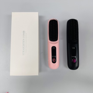Cepillo Eléctrico Portátil para Alisar el Cabello, Inalámbrico, Recargable por USB, para Uso en Casa y de Viaje - Product Image 5