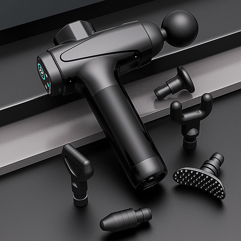 Pistolet De Massage SEJOY 6 Vitesses - Relaxation Musculaire Sans Fil - Noir