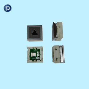 Componente <span class=keywords><strong>de</strong></span> repuesto moderno <span class=keywords><strong>de</strong></span> metal <span class=keywords><strong>para</strong></span> <span class=keywords><strong>llamada</strong></span> <span class=keywords><strong>de</strong></span> ascensor A4N18898 KT40, botón cuadrado con indicador azul - Product Image 1