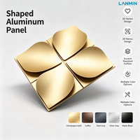 Panneau en aluminium gaufré en relief 3D architectural, taille personnalisée, revêtement mural métallique pour plafond intérieur de projet commercial