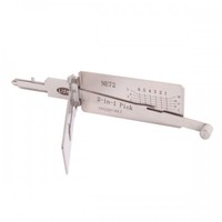 LISHI NE72 2-en-1 Outil de crochetage et de décodage automatique pour véhicules Peugeot 206 et Renault Utilisation professionnelle Fonctionnement gaucher/droitier