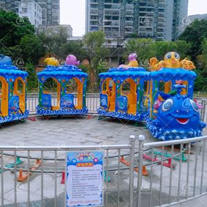 เครื่องเล่นรถไฟเด็กเล็กในสวนสนุกกลางแจ้ง อุปกรณ์สวนสนุกสำหรับครอบครัว - Product Image 3