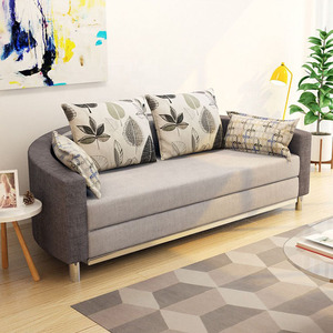 Folding Sitting Room Luxury <strong>Double</strong> Seat Couch <strong>Sleeper</strong> King Size Round Curved Multifunctional Sofa Beds - Product Image 4