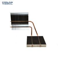 Industrieller COB-Kühlkörper, Einzelturm-Luftkühler mit Aluminiumlamellen und LED-Kühlkörper mit Kupfer-Heatpipes für Bergbau- und Straßenbeleuchtungskühlung